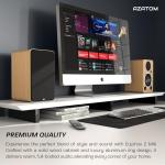 Wooden Bookshelf Hi-Fi Speakers with Bluetooth