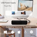 ADELGO Mini Portable USB Soundbar for PCs