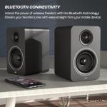 AZATOM Equinox M3 Bluetooth Bookshelf Speakers, 60W