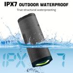 Portable Waterproof Bluetooth Speaker with Stereo Sound