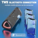 Portable Waterproof Bluetooth Speaker with Stereo Sound