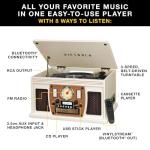 Bluetooth Record Player & Multimedia Center with Speakers