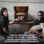 Bluetooth Record Player & Multimedia Center with Speakers