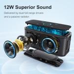 DOSS SoundBox Touch Bluetooth Speaker - Black