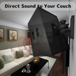 Adjustable Tilt Swivel Speaker Wall Mount for Surround Sound