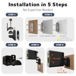 Adjustable Tilt Swivel Speaker Wall Mount for Surround Sound