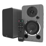 AZATOM EB100 Bookshelf Speakers, Bluetooth, Wired, Wooden Enclosure