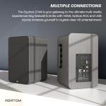 AZATOM EB100 Bookshelf Speakers, Bluetooth, Wired, Wooden Enclosure