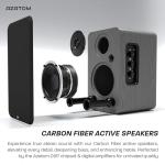 AZATOM EB100 Bookshelf Speakers, Bluetooth, Wired, Wooden Enclosure