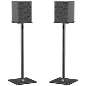 ELIVED Universal Surround Sound Speaker Stands - Black
