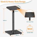 ELIVED Universal Surround Sound Speaker Stands - Black