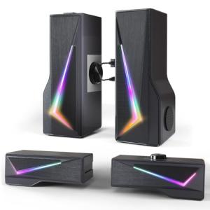 TONE JOY 2-in-1 RGB Desktop Gaming Speakers