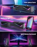 TONE JOY 2-in-1 RGB Desktop Gaming Speakers