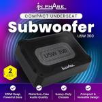 In Phase USW300 Active Underseat Car Subwoofer