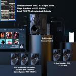 Bobtot 5.1 Surround Sound Speakers with Strong Bass