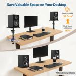 Vondynote Adjustable Desktop Clamp Speaker Stands - 2 Pack