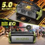 Waterproof Bluetooth Speaker: W-KING 50W