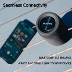 MusiBaby Waterproof Bluetooth Speaker with Booming Bass