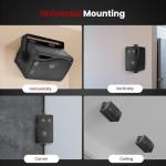 Outdoor Weatherproof Mini Box Speakers - Black (2 pcs)