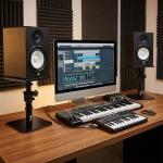 Adjustable Desktop Speaker Stand Pair for 5-7 Inch Speakers