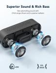 LENRUE Bluetooth Speaker with Enhanced Bass, Waterproof & Portable