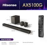Hisense AX5100G Dobly Atmos Soundbar with Wireless Subwoofer