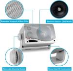 Waterproof Marine Box Speakers - Dual Indoor Outdoor