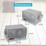 Waterproof Marine Box Speakers - Dual Indoor Outdoor