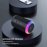 Portable Bluetooth Speaker with RGB Light & Rich Bass