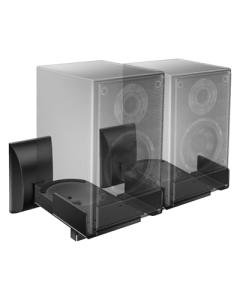 Adjustable Wall Mounts for Large Speakers - Black