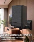 Adjustable Wall Mounts for Large Speakers - Black