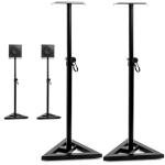 Adjustable 6 Height Metal Speaker Stands - Pair