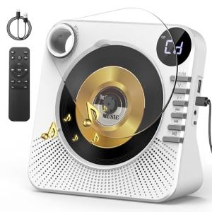 Greadio Portable Bluetooth CD Player with Speakers