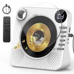 Greadio Portable Bluetooth CD Player with Speakers