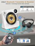 Greadio Portable Bluetooth CD Player with Speakers