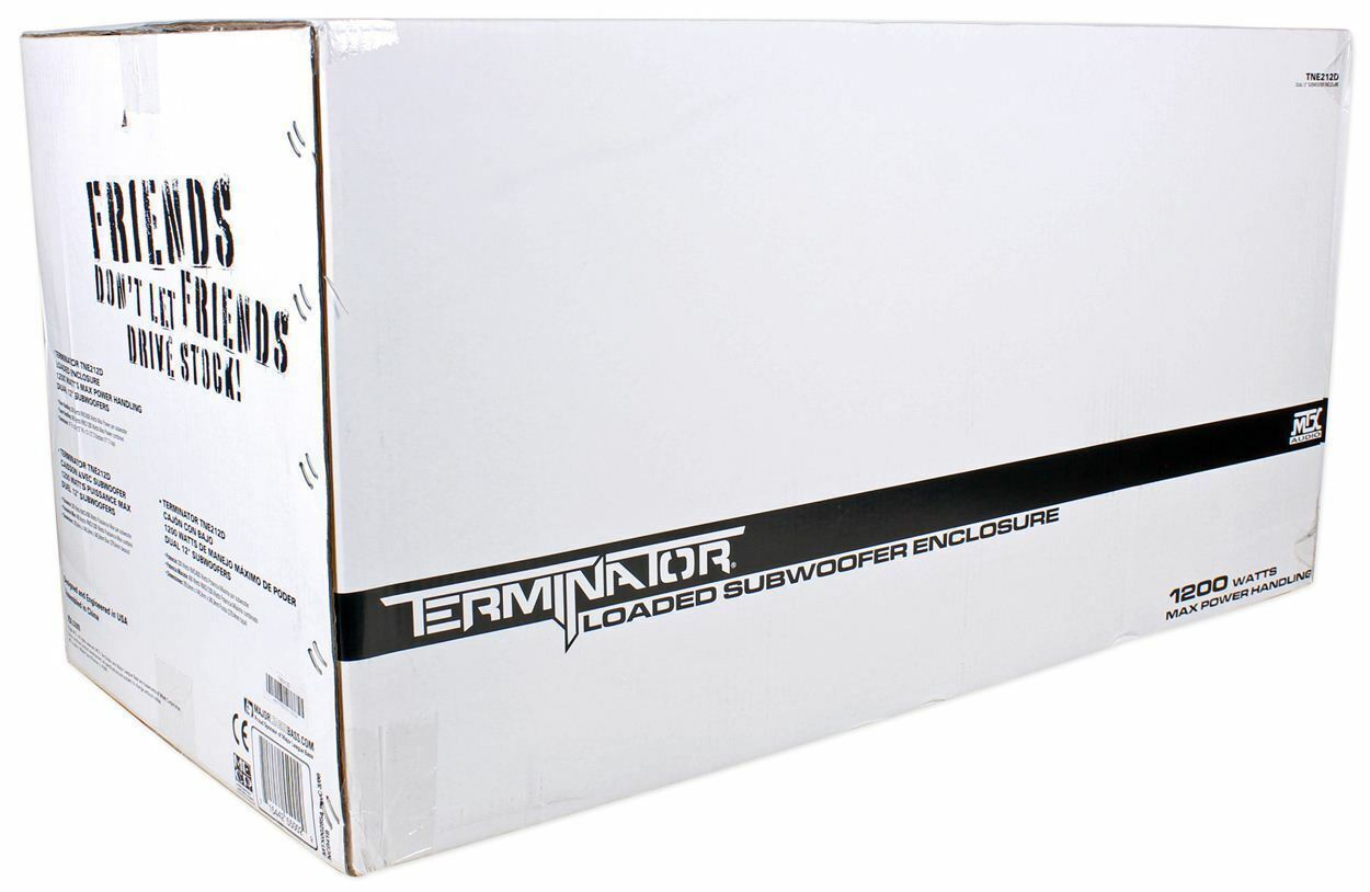 MTX Terminator Dual 12" Subwoofers with Amp Kit