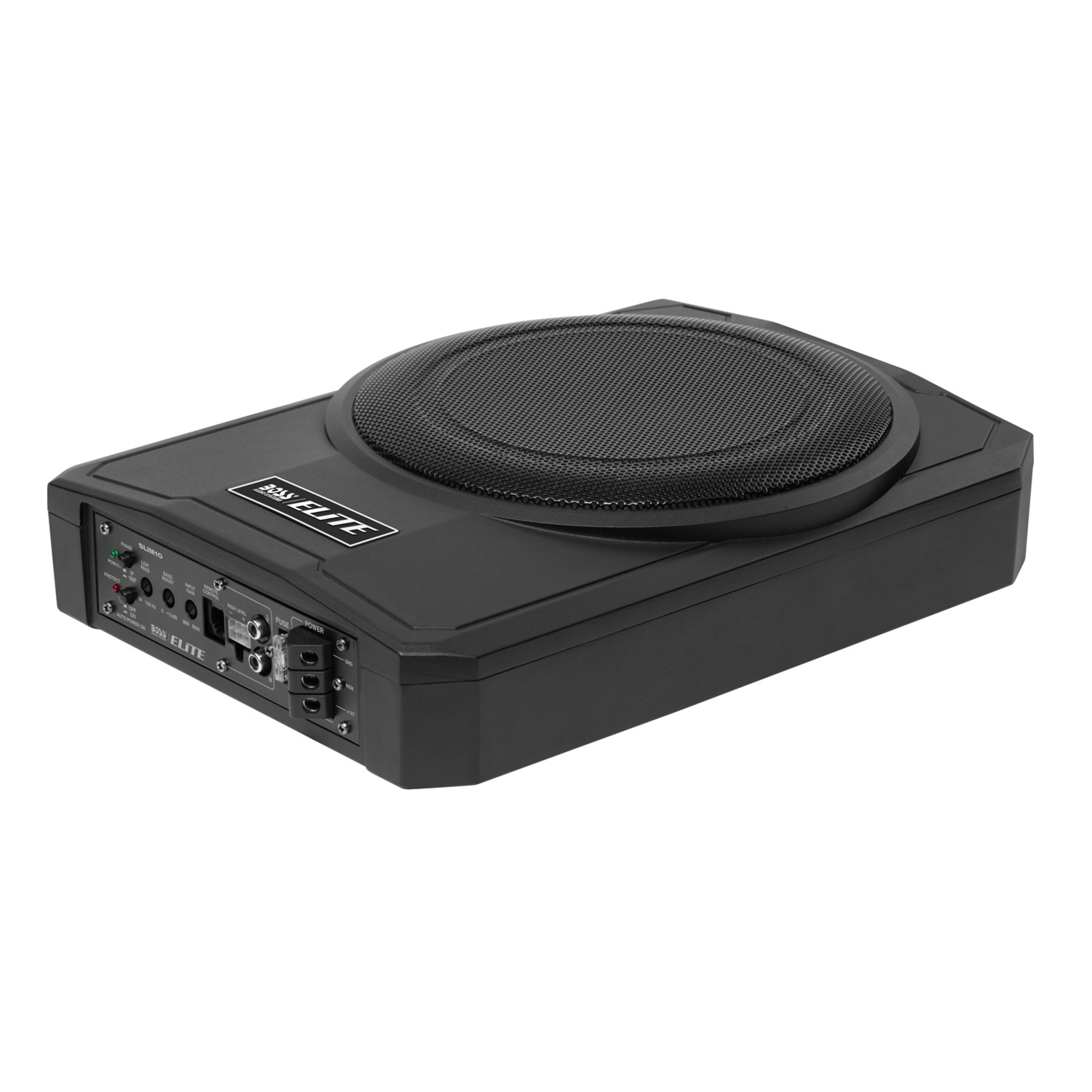 10" Low-Profile Car Subwoofer with Amplifier