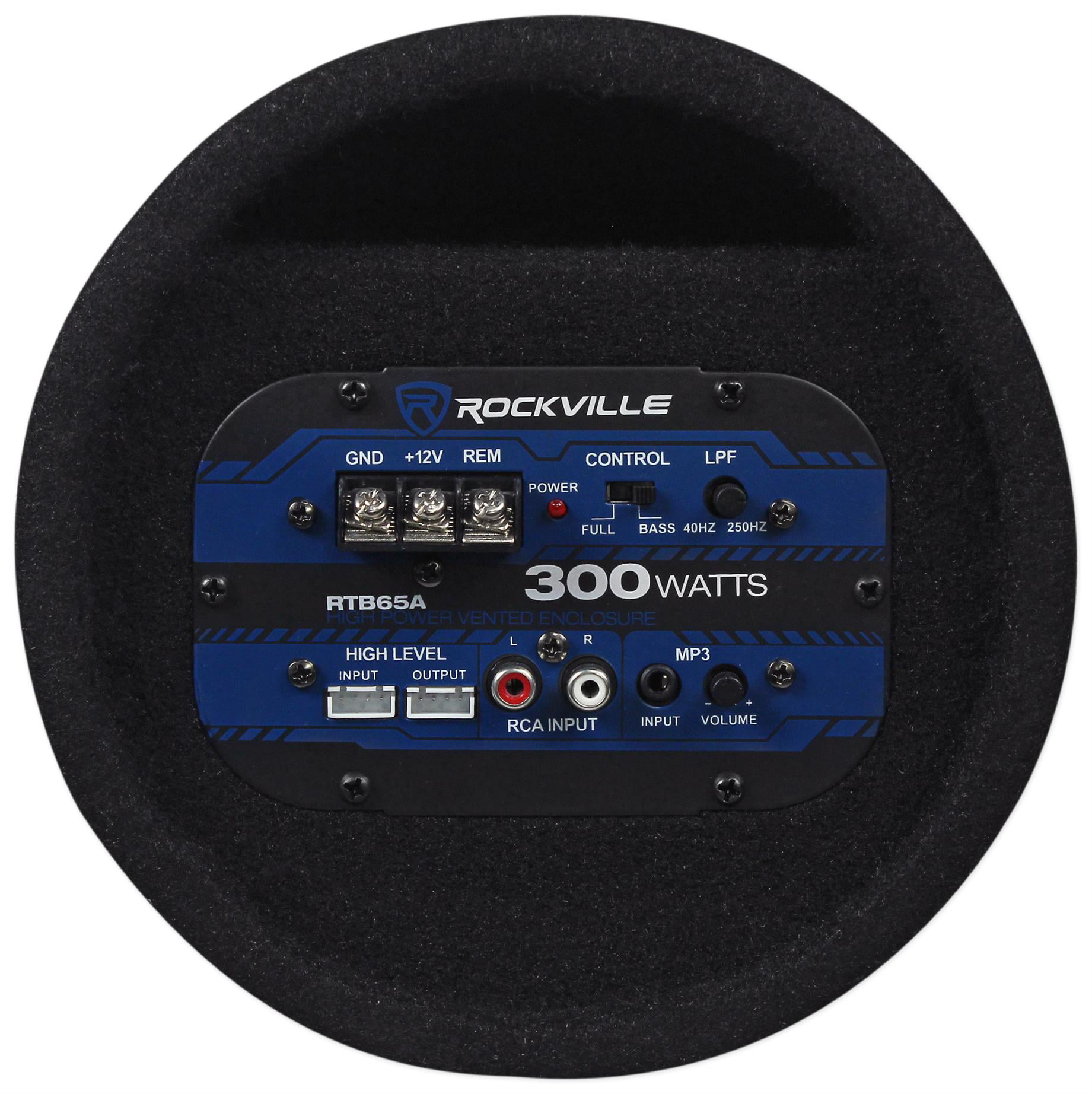 Rockville 6.5" Powered Car Subwoofer with MP3 Input