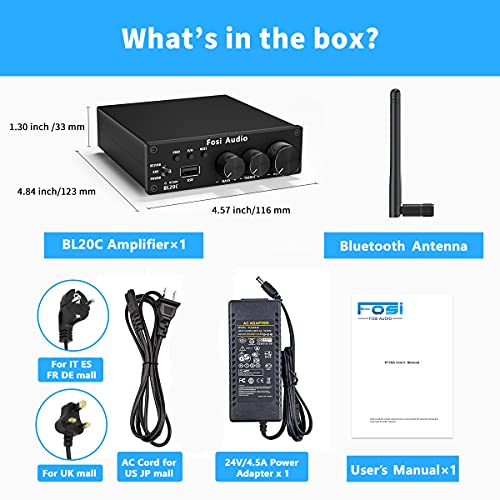 Fosi Audio BL20C Bluetooth Stereo Amplifier