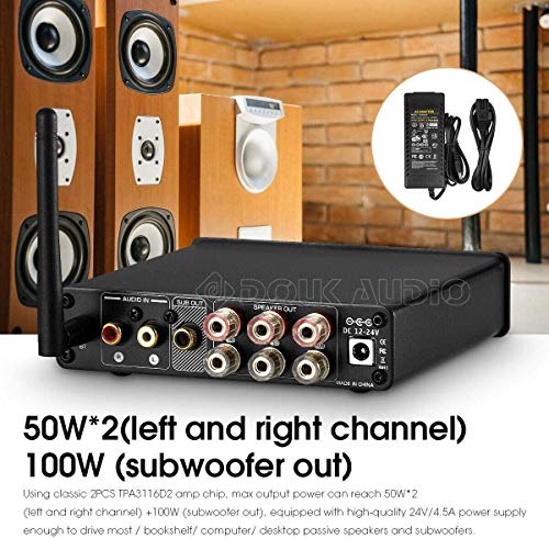 Bluetooth Hifi Integrated Amplifier for Passive Speakers/Subwoofer