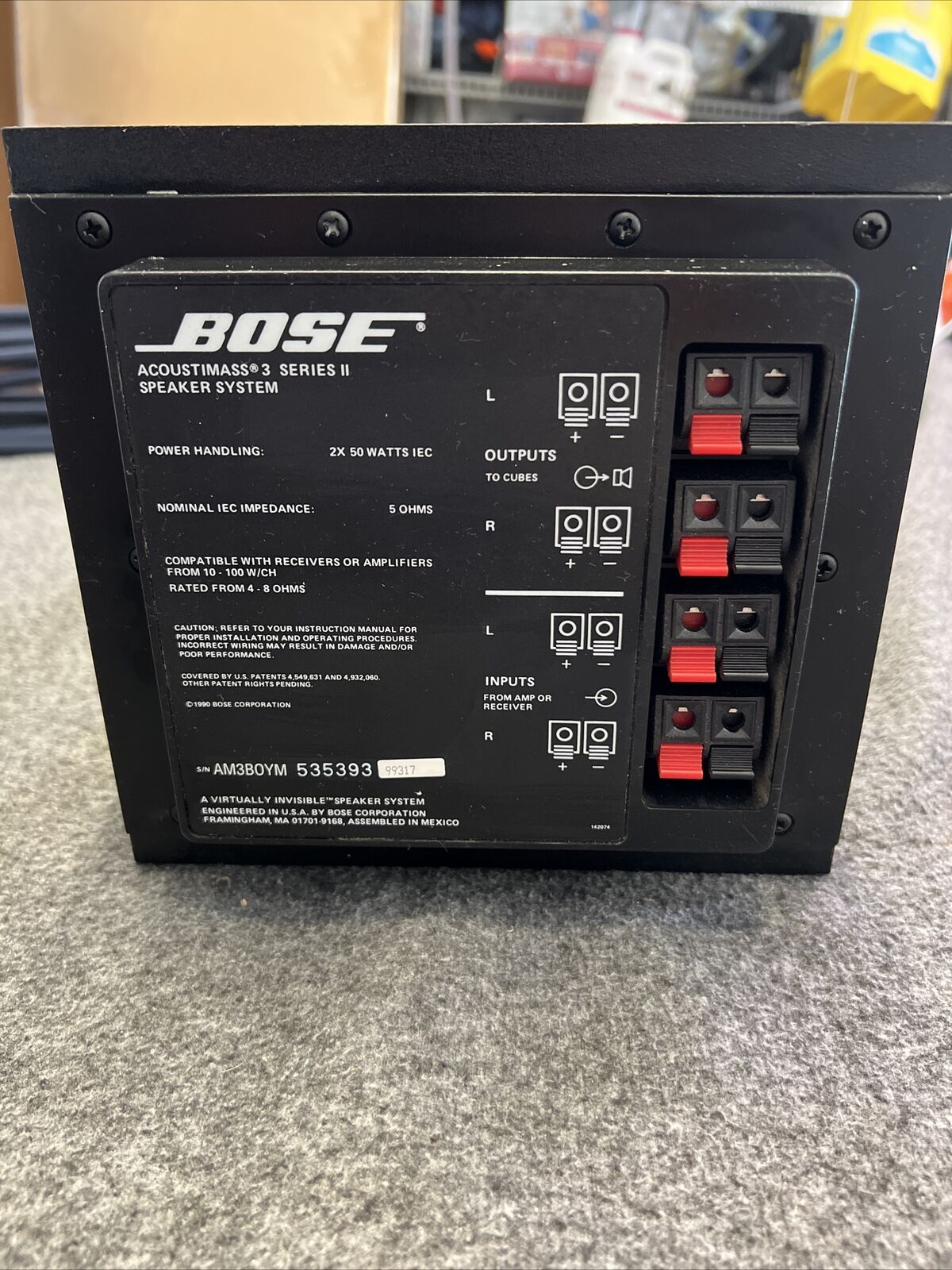 Bose Series II Subwoofer Speaker Replacement
