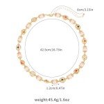 Elegant Gold Pearl Choker Necklace for Women