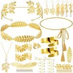 Greek Goddess Costume Jewelry Set - 15 Pieces