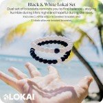 Black & White Lokai Bracelets for Couples & Friends