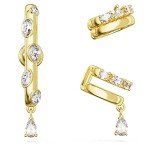 Swarovski Imber Gold-Tone Ear Cuff Set of 3