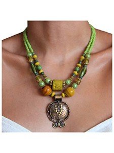 Boho Chunky Tribal Necklace for Women