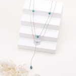 Turquoise Evil Eye Layered Necklace for Women