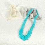 Turquoise Chunky Choker Necklace in Sterling Silver