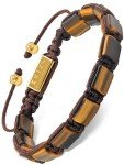 RTZN® Men's Natural Tiger Eye Bead Bracelet
