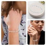 Sterling Silver Stretch Charm Bracelets for Women